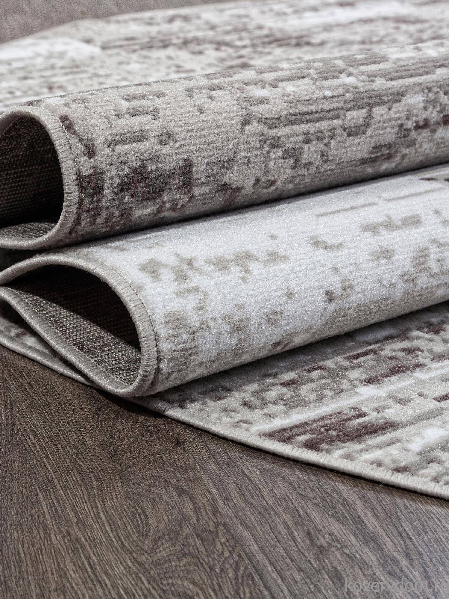 Ковер SILVER-A F394 GRAY Овал