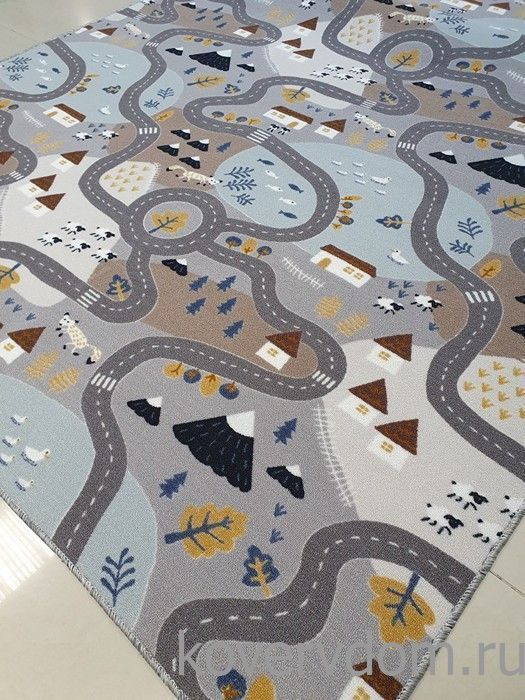 Детский ковер-палас  ДОРОГИ 2549-91